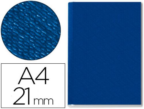 Capa de encadernacao channel rigida 73950035 azul lombada 21 mm capacidade 210 folhas , Leitz , 44277 , 4002432373581